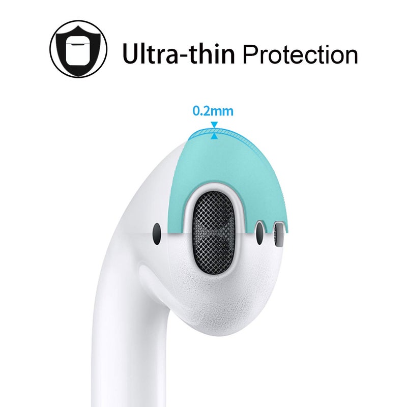 REEYEAR (Fit in Case)Silicone Protecitve Tips Ear Skins and Covers Replacement Anti Slip Soft eartips Compatible with Apple AirPods 1 & 2 or EarPods Headphones/Earphones/Earbuds (3 Pairs Clear) - Image 3